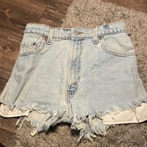 Urban outfitters re made Levi highwaisted shorts